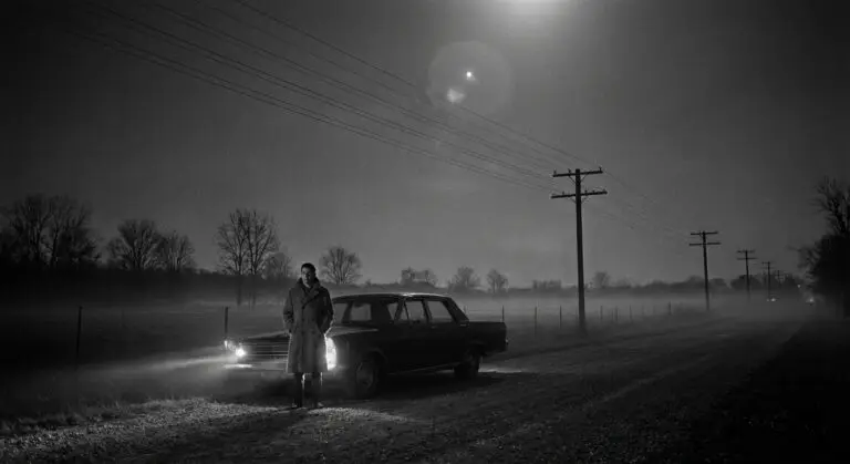 Witness near rural power lines