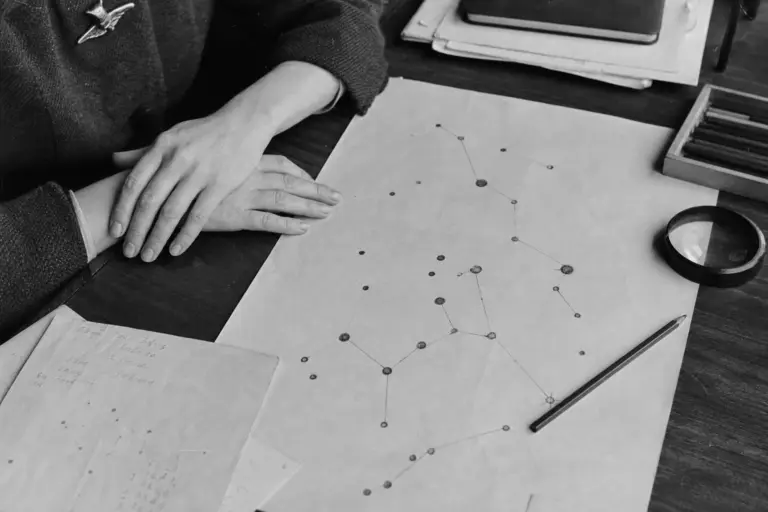 Betty Hill Star Map Drawing