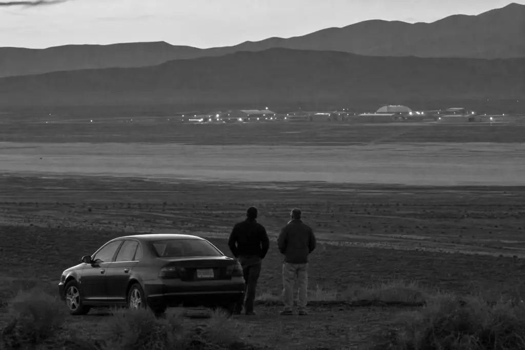 Remote Nevada Test Range at Dusk