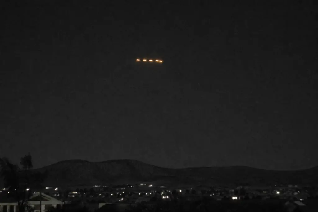 Orange Lights Above Prescott Valley