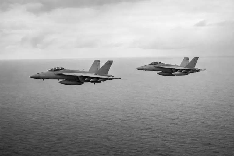 Navy Aviators Over the Ocean