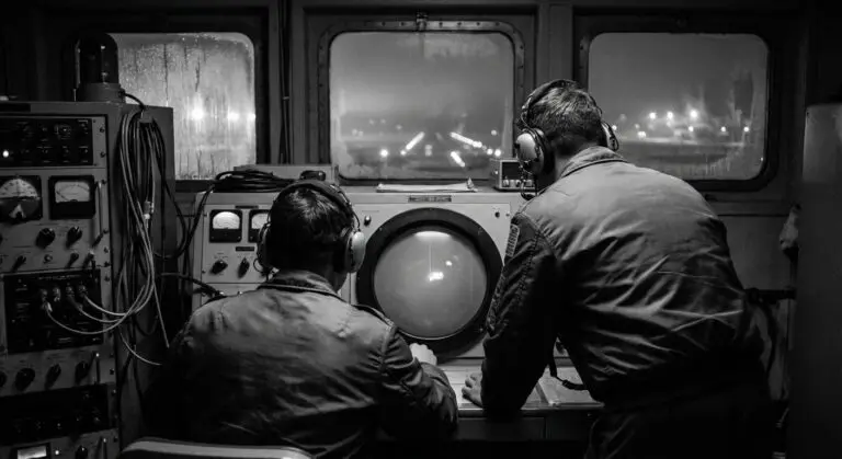 Cold War radar night watch