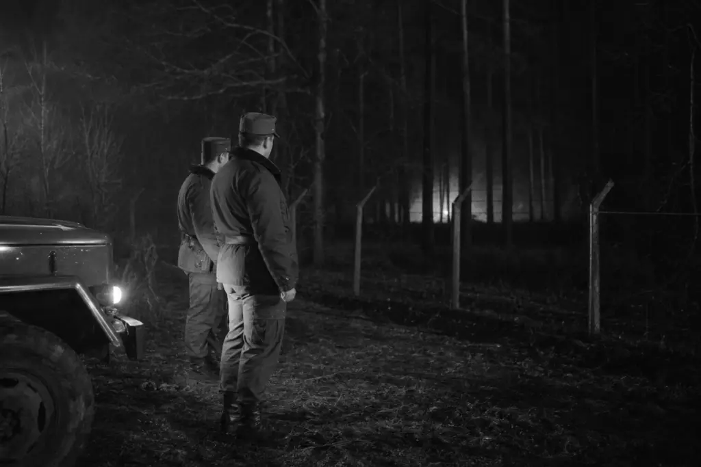 Security patrol at the forest edge