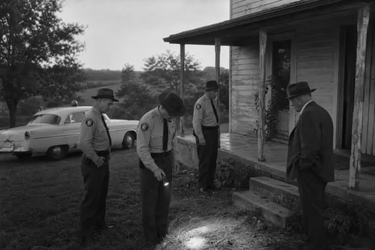Authorities Inspect the Farmhouse