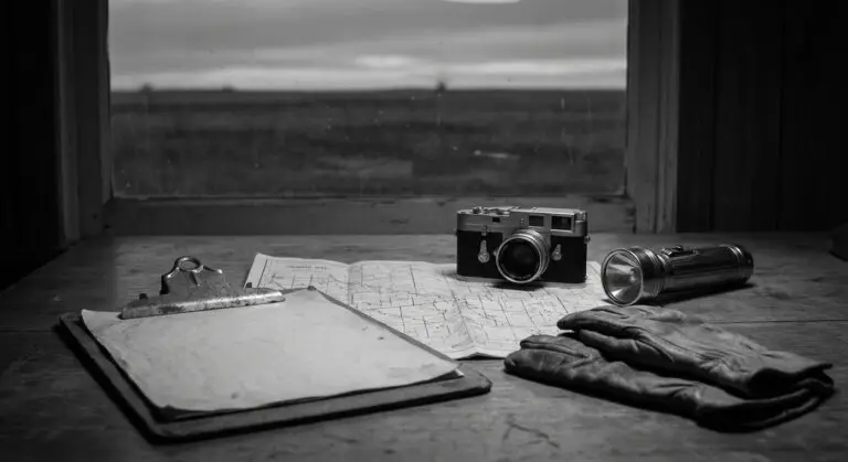 1970s case file context still life