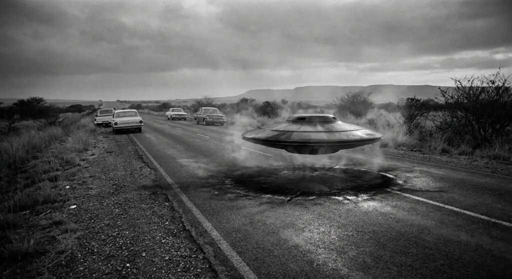 Copper Disc Over Pretoria Highway