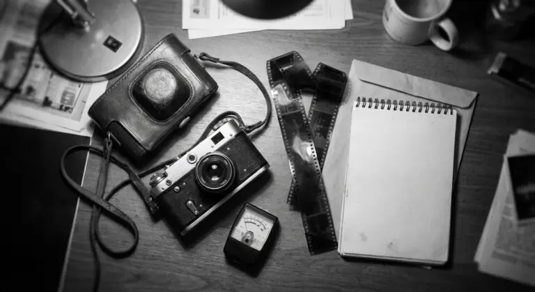 1965 camera and evidence table