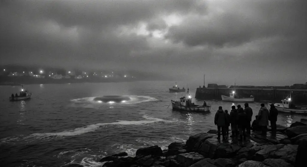 Shag Harbour night crash scene