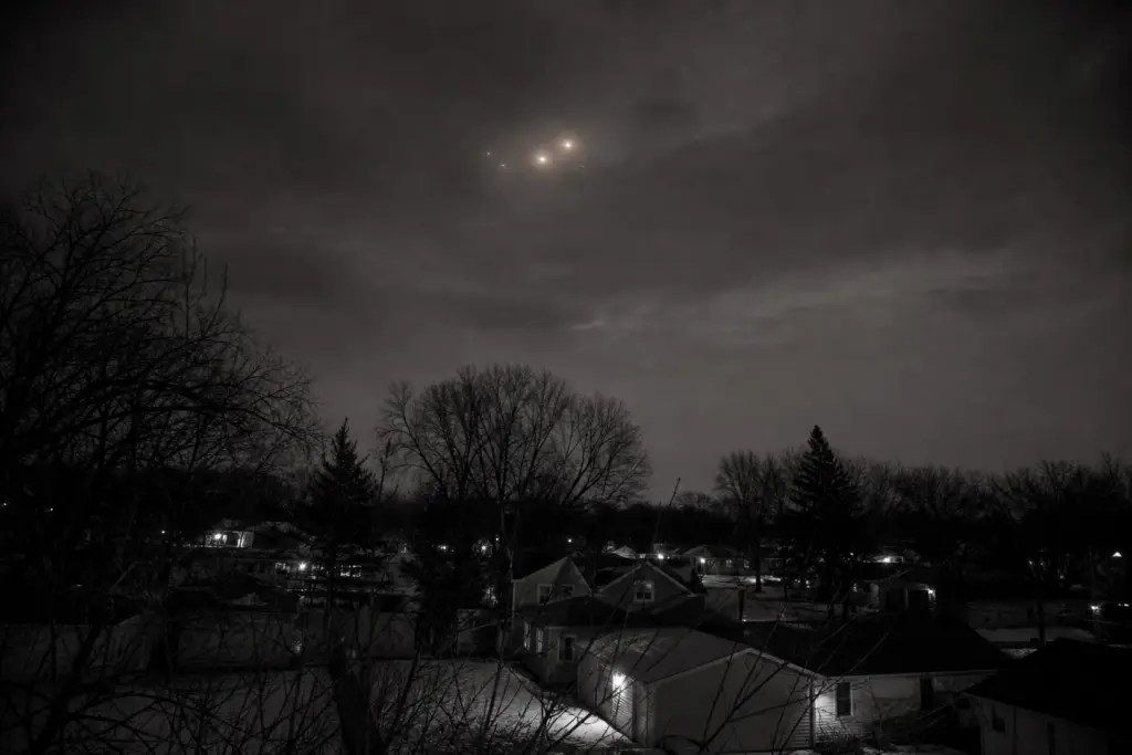 Ambiguous lights over Janesville