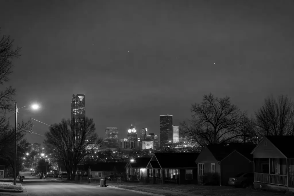 Reported lights over Oklahoma City