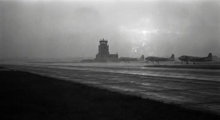 Heat Haze Over Runway (Inversion)