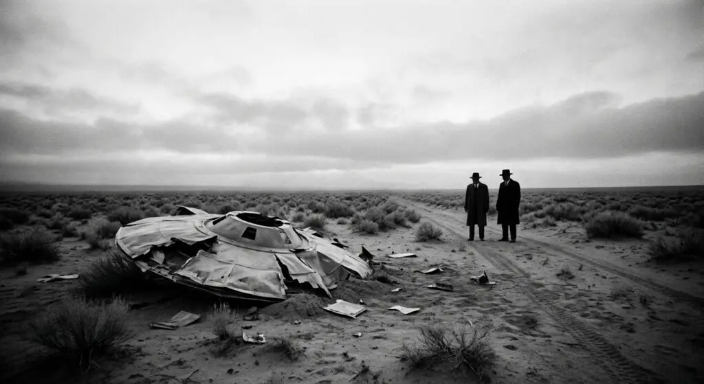 Desert crash scene, 1948