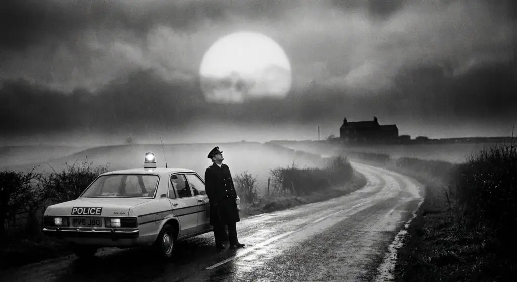 Patrol Car Under Strange Light