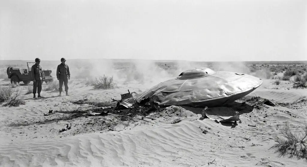 Desert saucer recovery, 1945