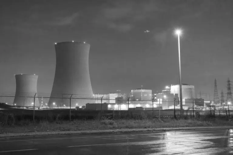 Nuclear Plant Perimeter Lights