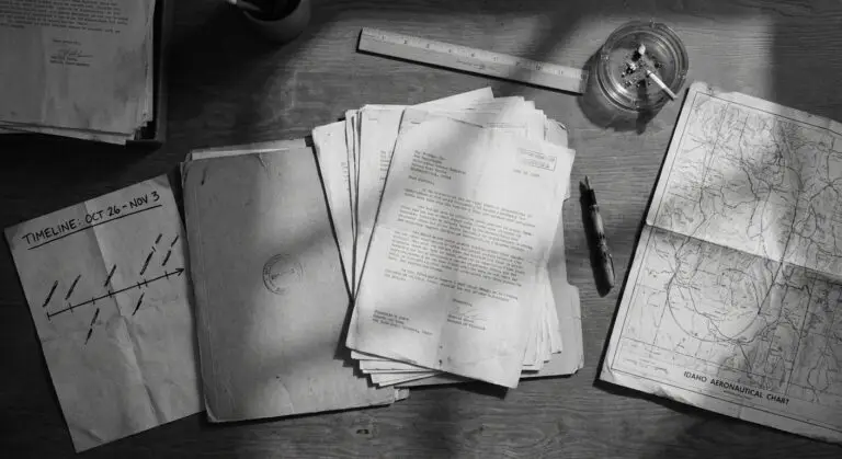 Case file and timeline desk