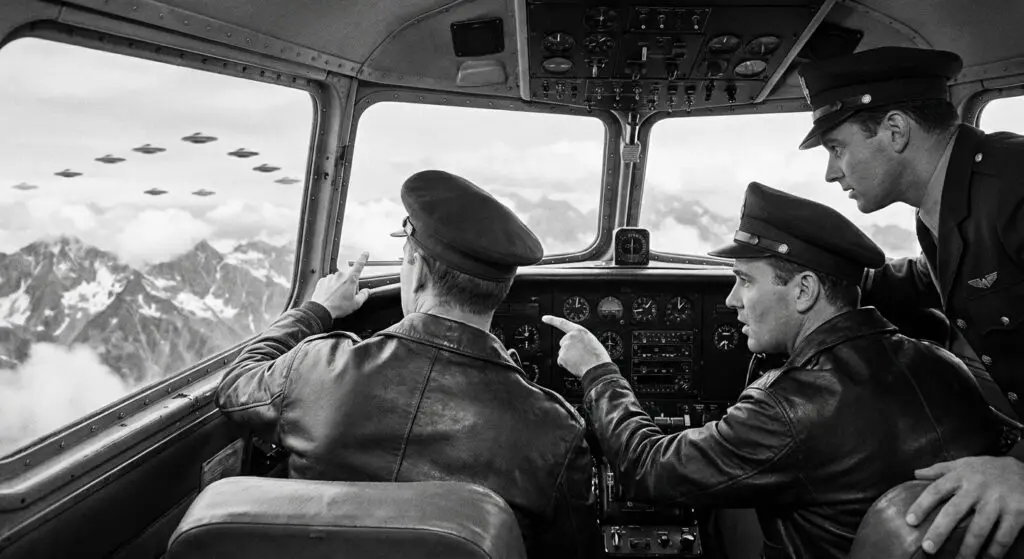 United crew sees nine over Idaho