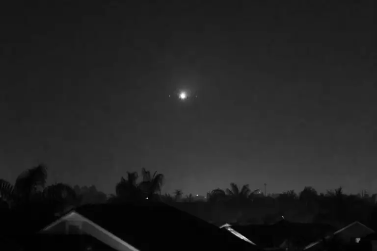 Ordinary Aircraft Light at Night