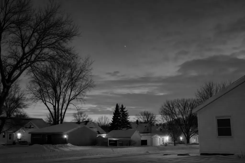 Winter Sky Over Valley City